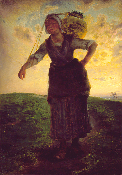 A Norman Milkmaid at Greville Jean-Francois Millet